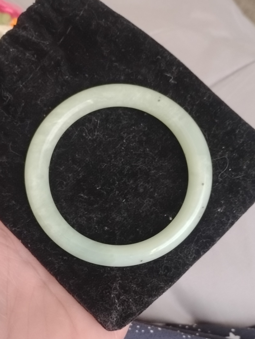 Light Green Jade Bangle Bracelet